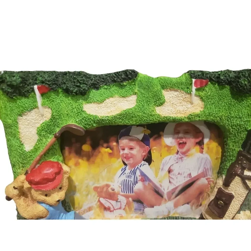 Kids Golfing Picture Frame Bear Golfing 5